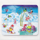 Search for winter snowman mousepads Blue