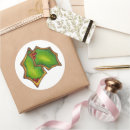 Search for holly leaves and berries stickers Red
