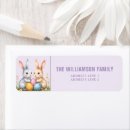 Search for decorated egg return address labels Bunny