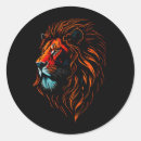 Recherche de tête de chat autocollants Face de lion