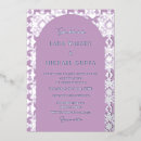 Search for lilac and silver wedding invitations Chic