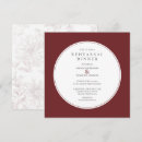 Search for burgundy rehearsal dinner invitations Typography