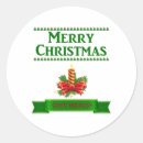 Search for red candles stickers Merry christmas