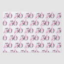 Search for 50th birthday tissue paper Typography