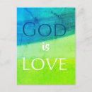 Search for god is love postcards Inspirational quote