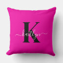 Recherche de rose noir coussins Typographie de script