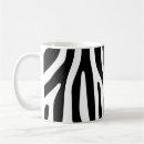 Search for black and white zebra stripes mugs Animal