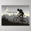 Recherche de vélo montagne posters Silhouette