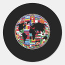 Search for international flags stickers Globe