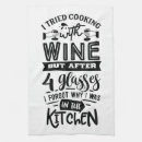 Search for funny wine tea towels Cooking