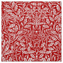 Search for red and white floral fabric Vintage