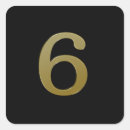 Recherche de numéro 6 autocollants Six