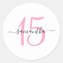 Search for 15th birthday stickers Pink