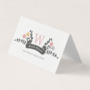 Recherche de monogramme floral cartes visite Tendance