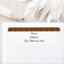 Search for orange chevron return address labels Retro