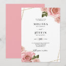 Search for rose gold glitter wedding invitations Pink