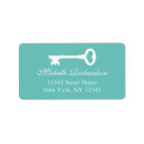 Search for teal wedding return address labels Newlyweds