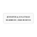 Search for black and white chalkboard return address labels Vintage