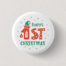 Recherche de premier noël de bébé badges Xmas