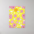 Search for retro flowers canvas prints Flower power