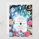 Search for candyland party invitations Watercolor