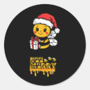 Search for christmas bees stickers Xmas