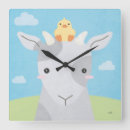 Recherche de poussin horloges Animaux