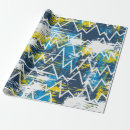 Recherche de zigzag bleu papier cadeau Abstrait