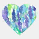 Search for heart and flower stickers Blue