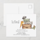 Search for vintage suitcase invitations Change of address