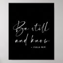 Search for be still and know posters Bible verse