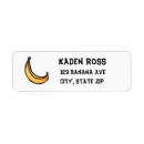 Search for banana return address labels Fruit