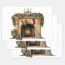 Search for fireplace wrapping paper Vintage