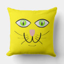 Search for funny cartoon cat pillows Kitty