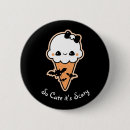 Search for ice cream cone buttons Kawaii
