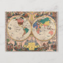 Search for vintage world globe postcards Earth