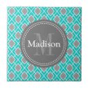 Search for blue geometric pattern tiles Lattice