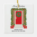 Search for red door ornaments Festive