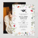 Search for wildflower graduation invitations Elegant