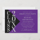 Recherche de purple graduation invitations Noir