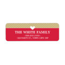 Search for gold heart return address labels Stylish