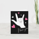 Search for love sign cards Cute
