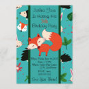 Search for red fox invitations Retro