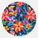 Search for colourful floral pattern stickers Leaf