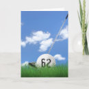 Search for 62nd birthday cards Golfer