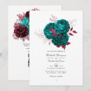 Search for teal and red wedding invitations Turquoise