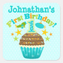 Search for birthday cupcake stickers Green