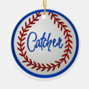 Search for baseball catcher ornaments Team