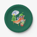 Search for funny christmas plates Green