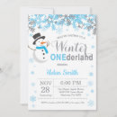 Search for snowman birthday invitations Winter onederland